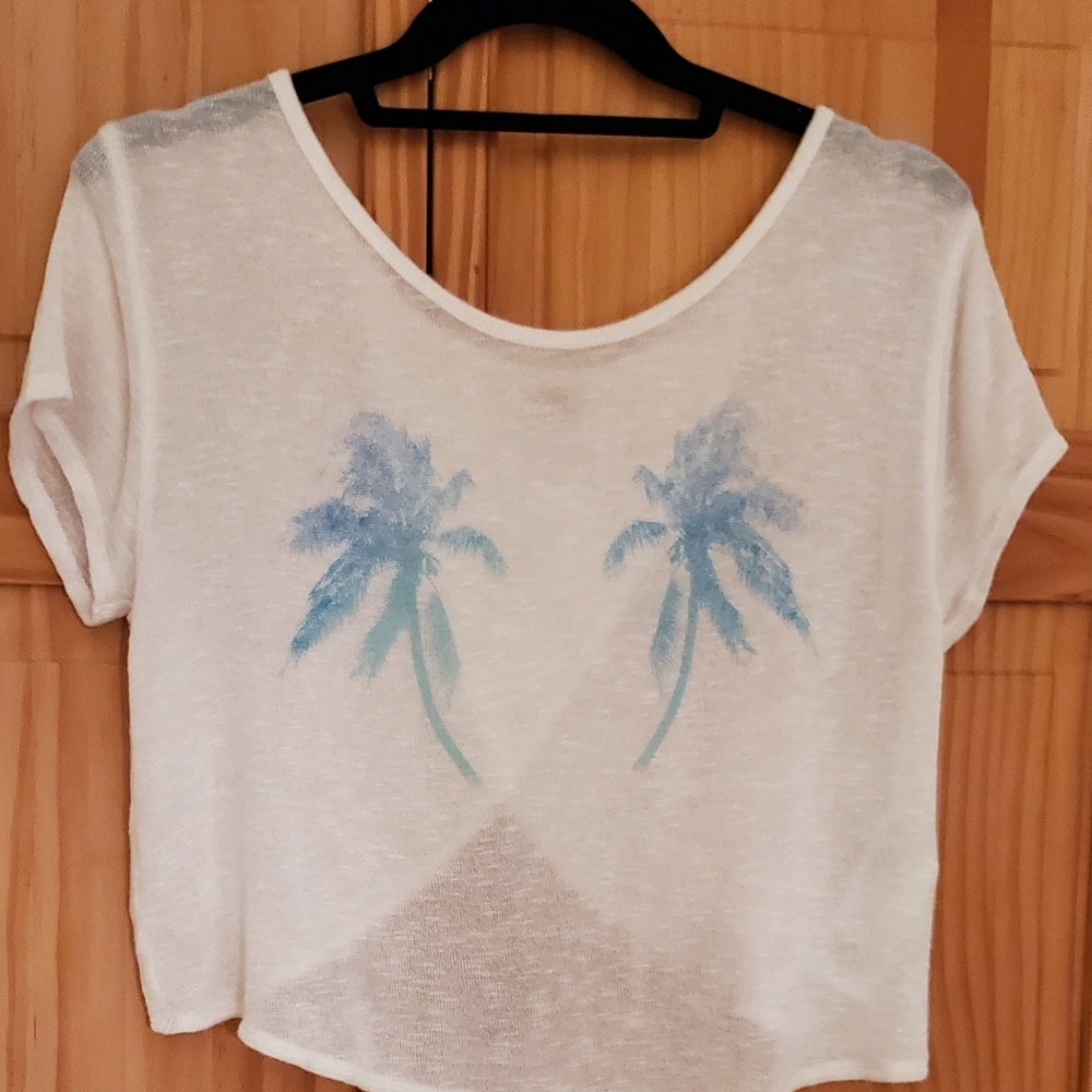 Hollister fly away open back shirt